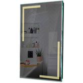 Specchio LED Verticale | Controllo tramite interruttore a muro | Luce bianca calda - Reyze Serie Minimal Modello 2